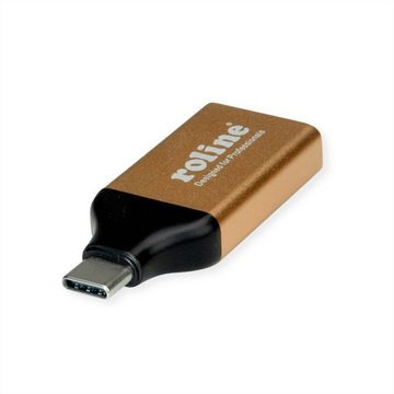 ROLINE GOLD Display Adapter USB Typ C - DisplayPort v1.2 Audio- & Video-Adapter USB Typ C (USB-C) Männlich (Stecker) zu DisplayPort Weiblich (Buchse)