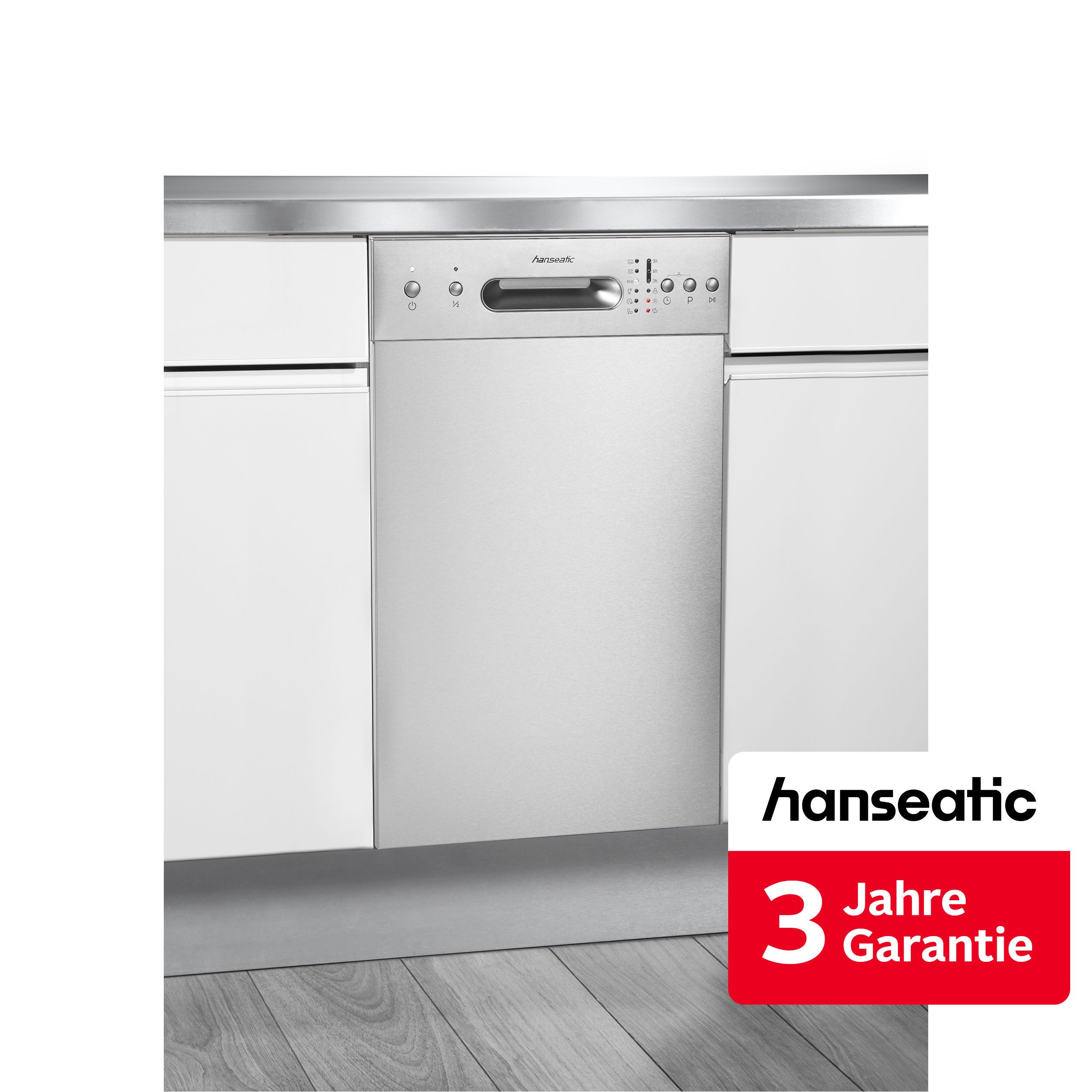 Hanseatic Unterbaugeschirrspüler HGU4582E97736BI, 9 Maßgedecke, inkl. 3 Jahre Herstellergarantie