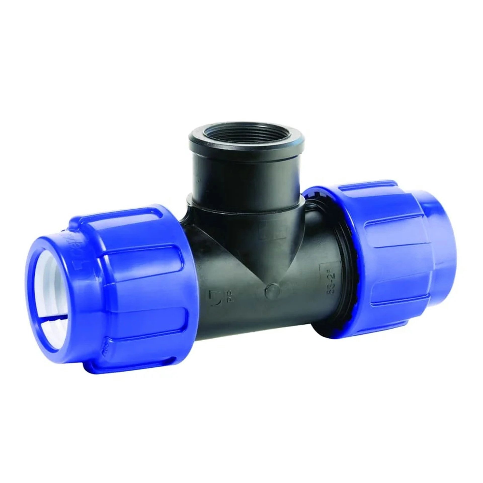 Cepex T-Stück PP PE Rohr Verschraubung T-Stück 25 x 1/2″ IG x 25