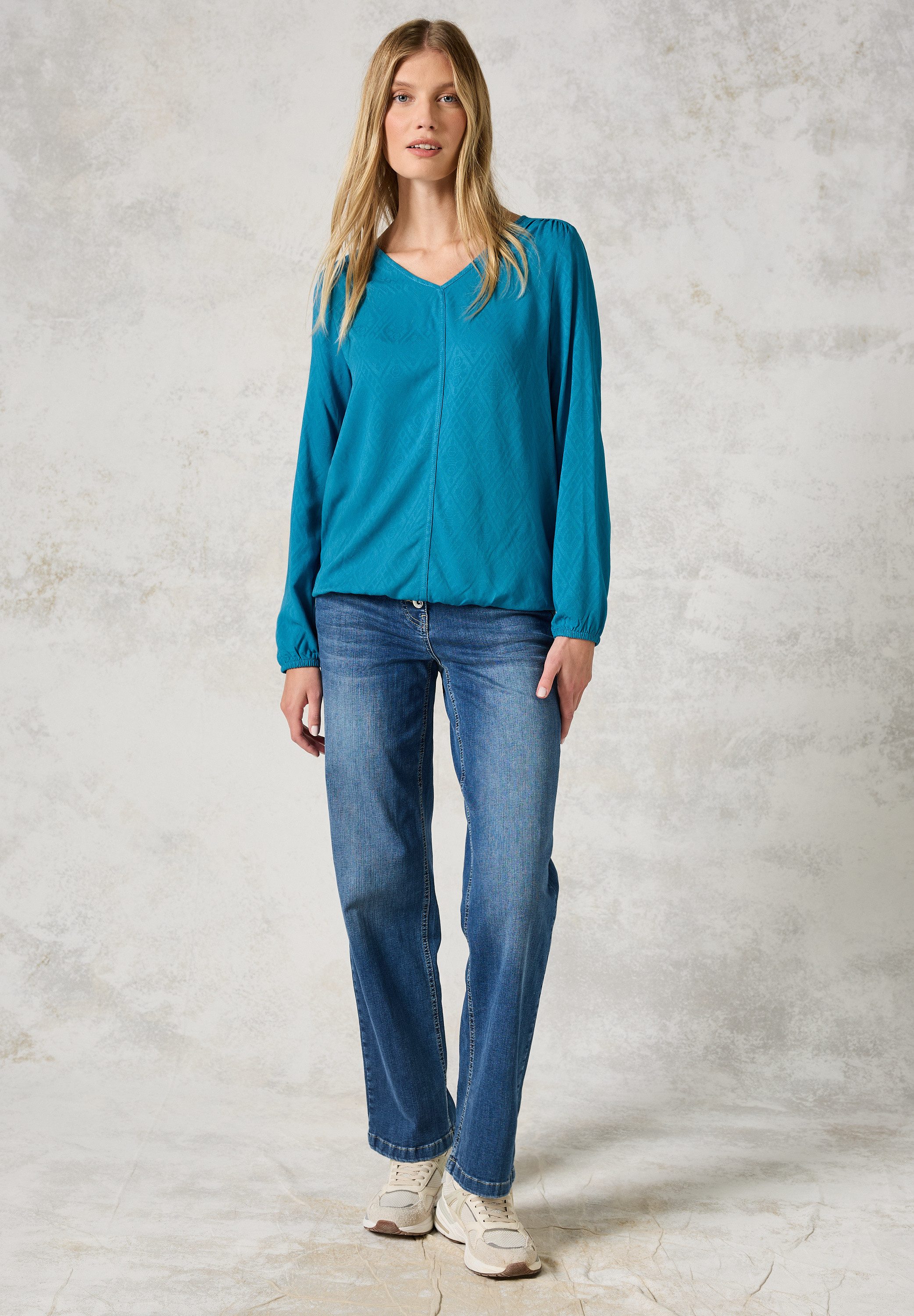 CECIL Langarmbluse aus softer Viskose