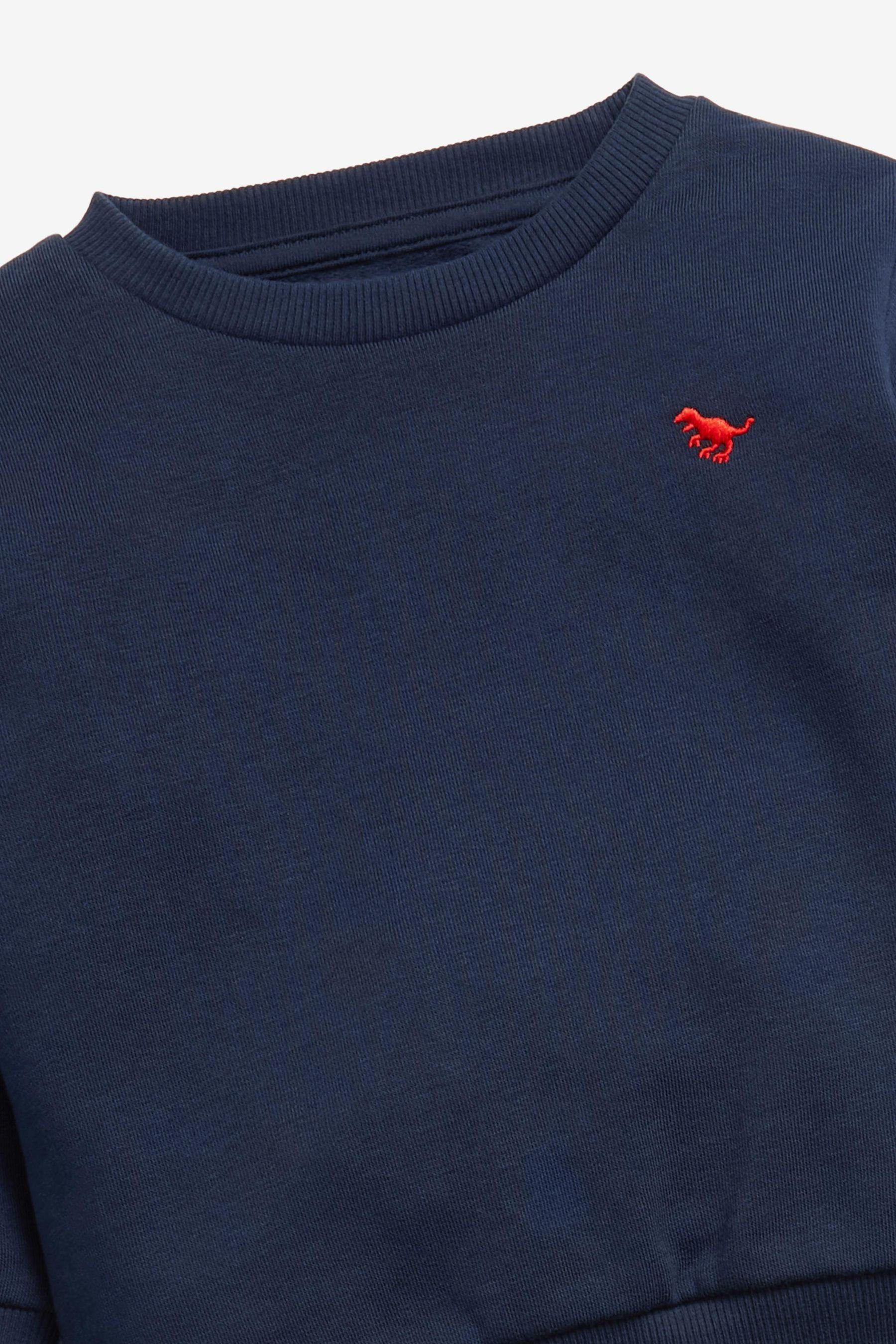 Sweatanzug im Jogginghose Jersey-Sweatshirt und Blue (2-tlg) Set Next Navy