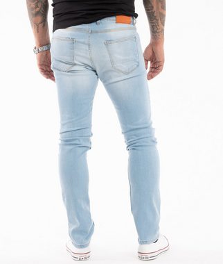 Rock Creek Slim-fit-Jeans Herren Jeans Slim Fit Hellblau RC-2144