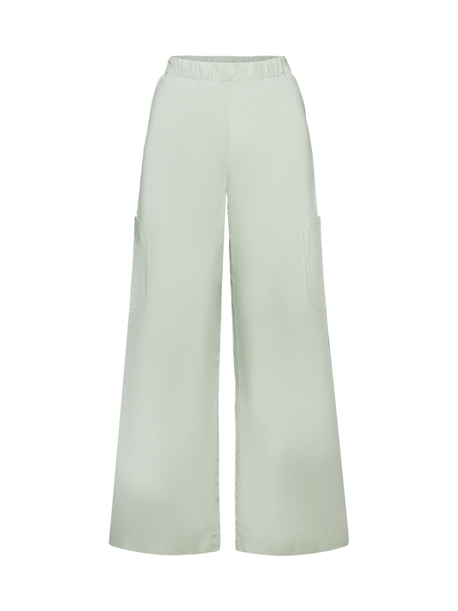 Esprit Stoffhose Pull-on-Cargohose, 100 % Baumwolle CITRUS GREEN