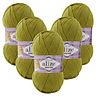 5 x ALIZE Cotton Gold 193 Green