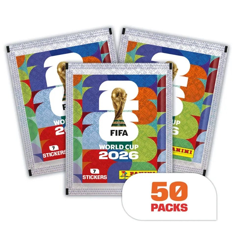 Panini Sammelkarte Offizielle FIFA World Cup 2026™ Stickerkollektion - Box mit 50 Tüten