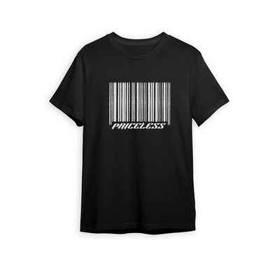 Novux T-Shirt Priceless Herren Tshirt Farbe Schwarz (1-tlg) aus Baumwolle