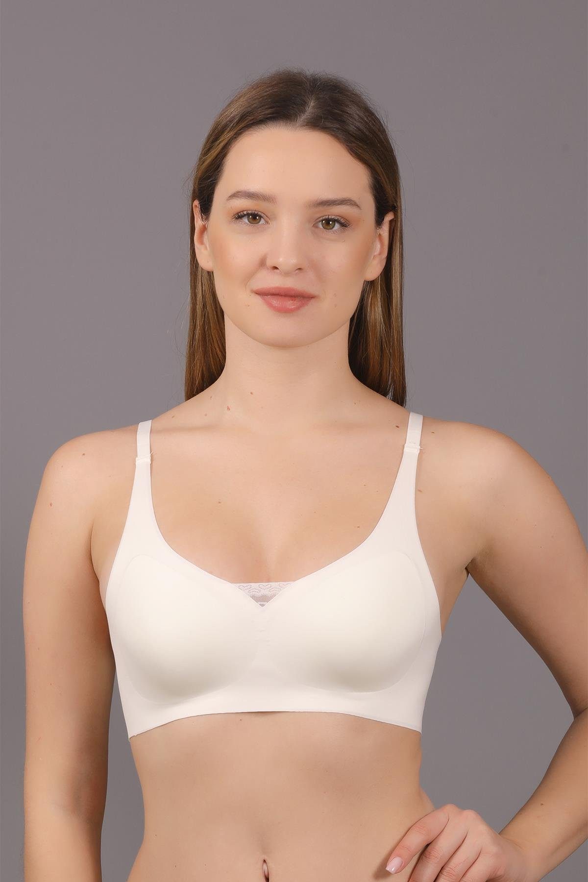 C&CITY Schalen-BH Nahtloser Laser-Entfernbarer Gepolsterter Bralette
