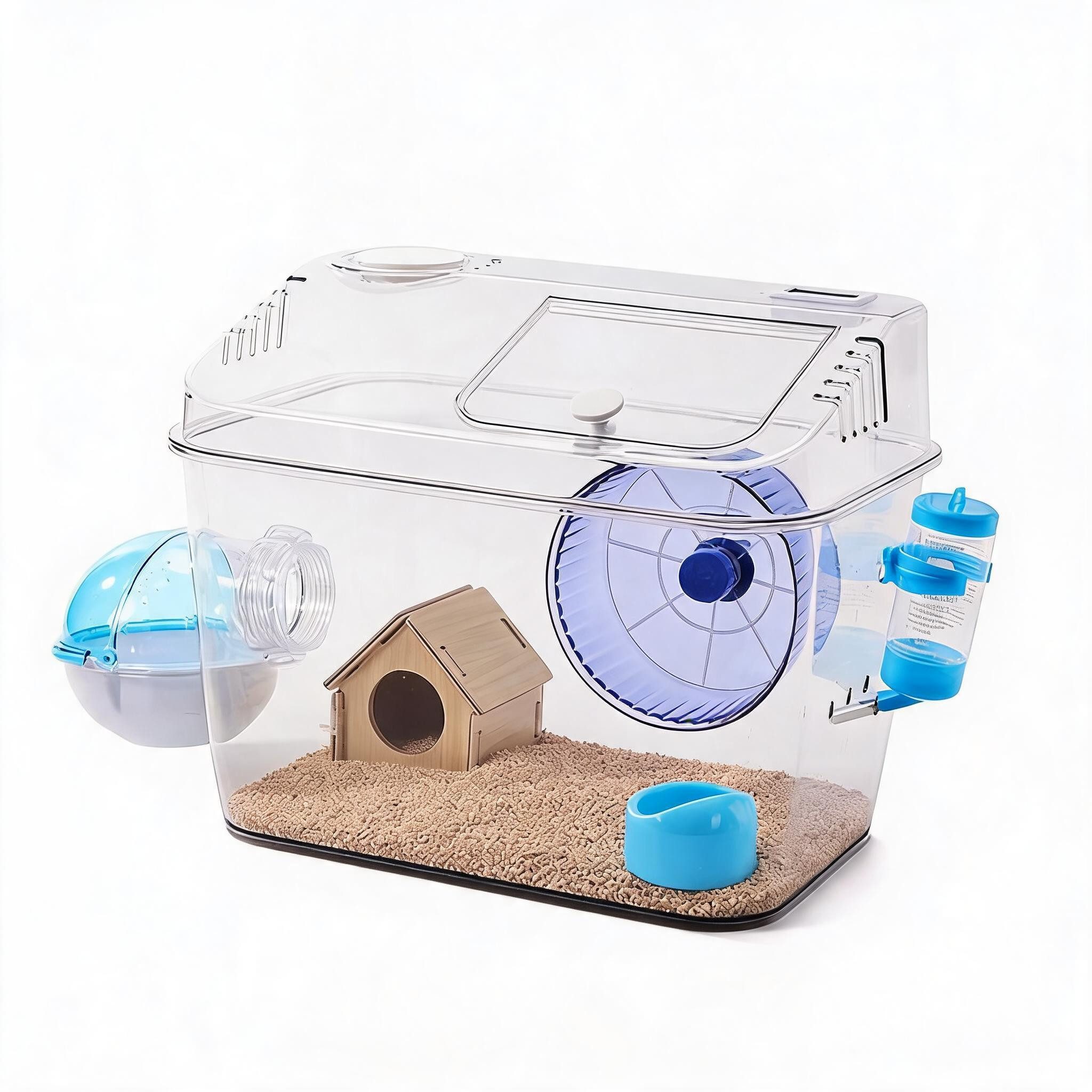 GarveeMore Kleintierkäfig Tisch Hamsterkäfig 35×22×27 Cm