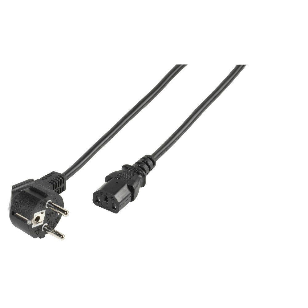 Vivanco Kaltgerätekabel 3pol. IEC Stecker, 3m (45545) Stromkabel