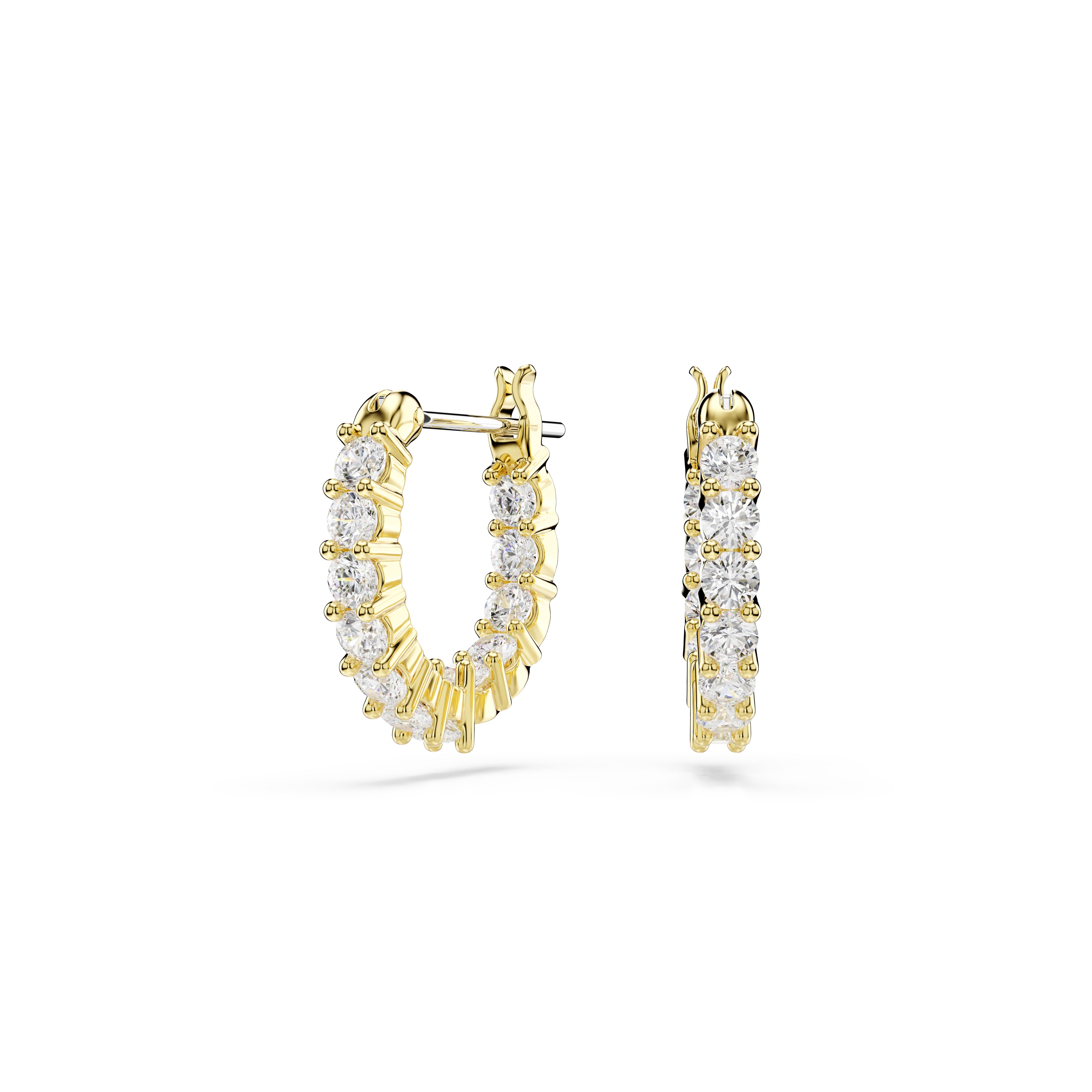 Swarovski Paar Creolen Schmuck Geschenk Matrix Tennis Vittore Ohrringe, Swarovski® Zirkonia (synth)
