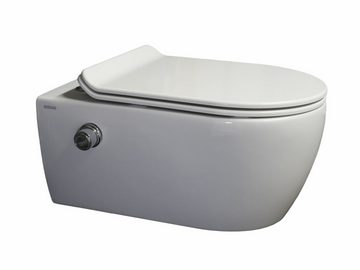SSWW Tiefspül-WC Design Keramik Hänge-WC Wand WC Spülrandlos Taharat Taharet Shattaf