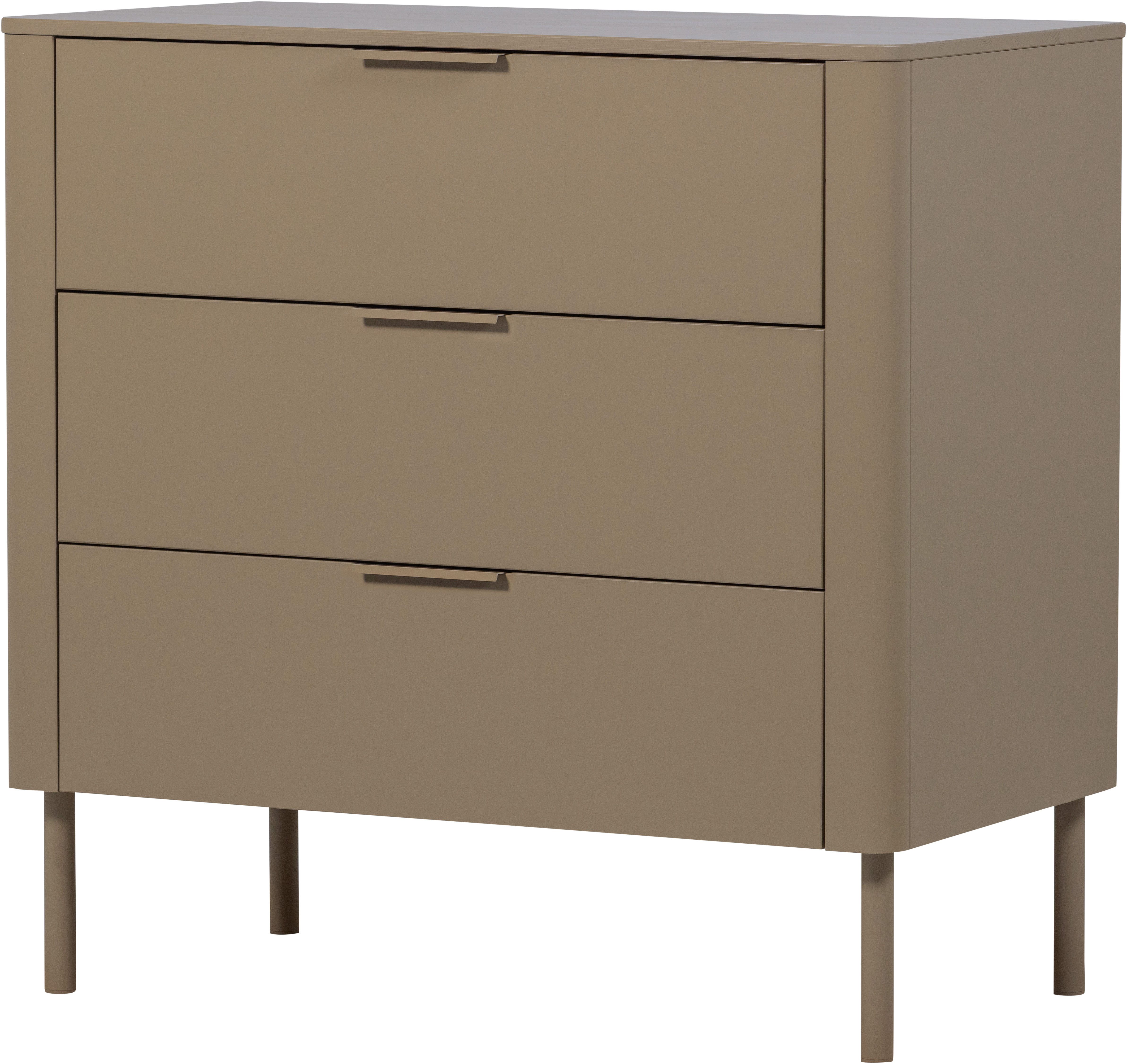 WOOOD Sideboard Gunnar FSC®-Mix Massivkiefer mit Dämpfung Funktion, 94 x 52 x 93 cm, Abgerundete Ecken, Tragkraft 15 kg pro Schublade, einfach zu montieren