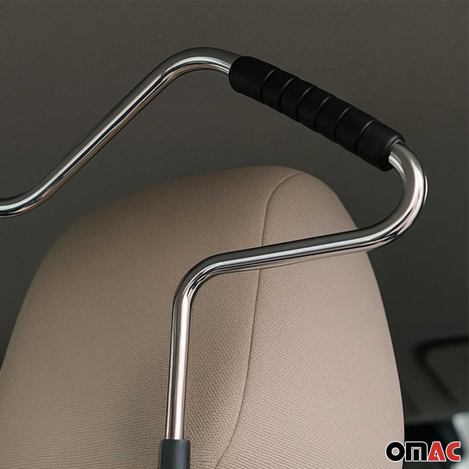 OMAC Autokleiderbügel Reisebügel Autokleiderbügel für Auto PKW KFZ Kleiderstange, (2-tlg), Tragbar