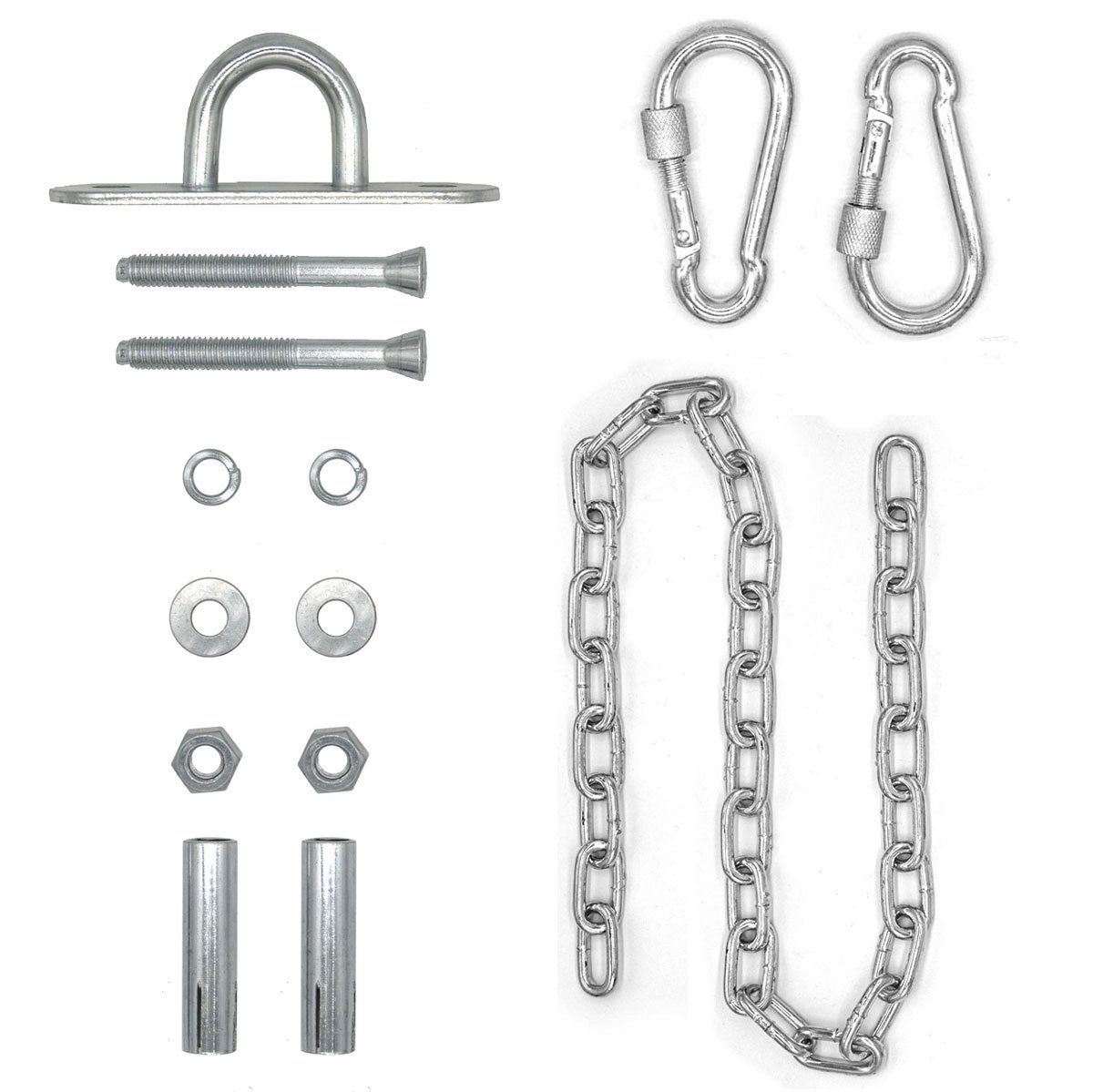 Hängesessel Kette mit Deckenhaken - 100 cm Schwerlast Verlängerungskette 230 kg