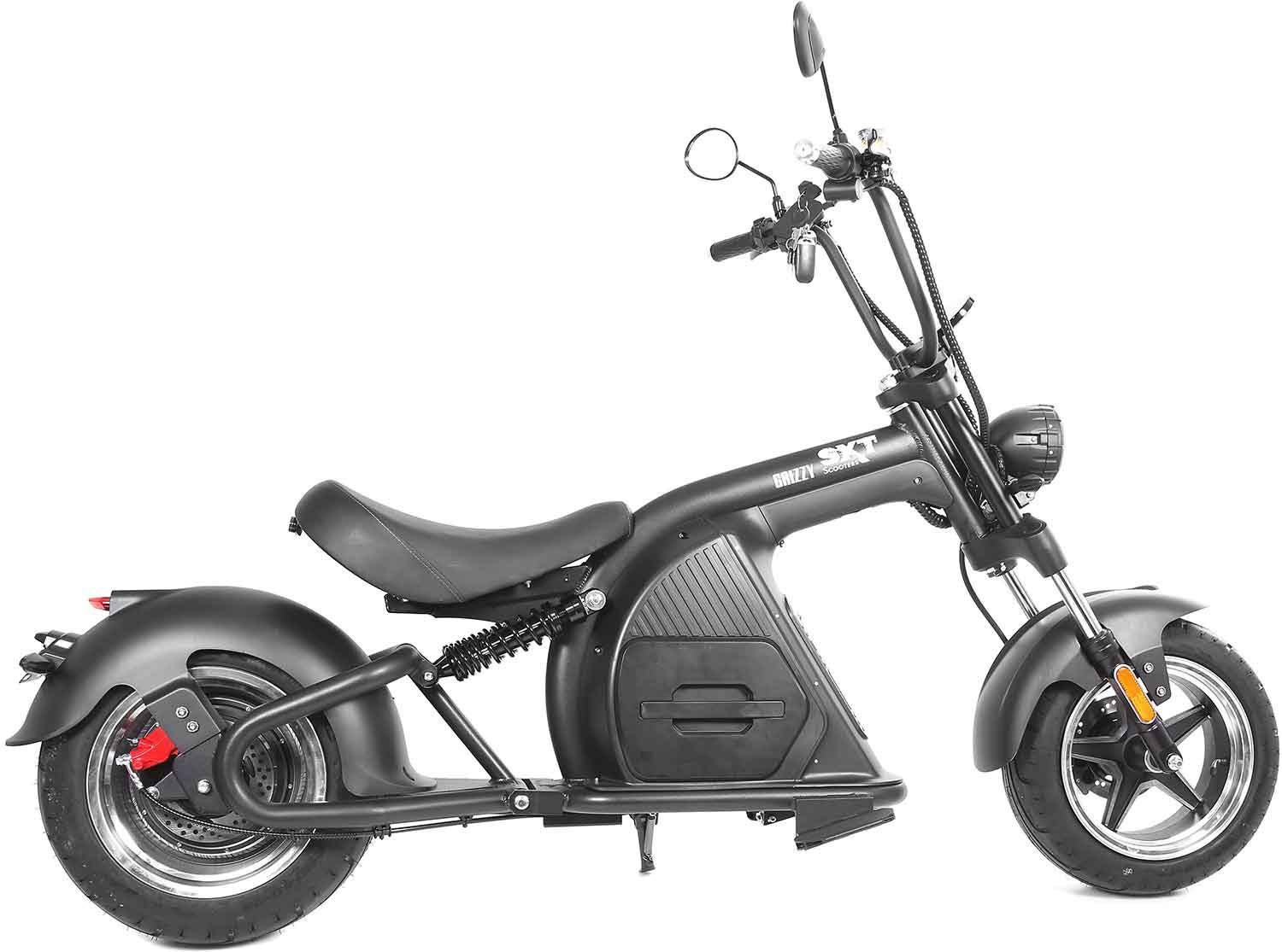 SXT Scooters E-Motorroller SXT mit 2700 Grizzy, Straßenzulassung 45 km/h, W, schwarz