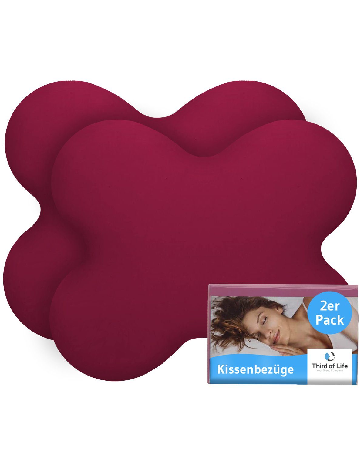 Third of Life Seitenschläferkissenbezug ACAMAR Baumwoll-Kissenbezug Doppelp günstig online kaufen