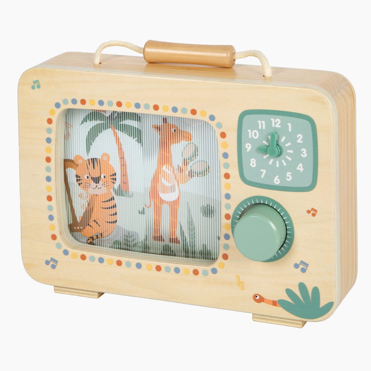 Small Foot Spieluhr Spieluhr Fernseher Safari, (packung, 1-tlg), beim Drehe günstig online kaufen