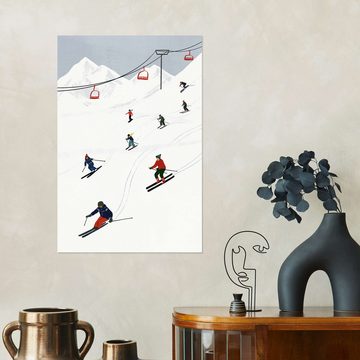 Posterlounge Wandfolie Victoria Borges, Am Skihang, Wohnzimmer Malerei