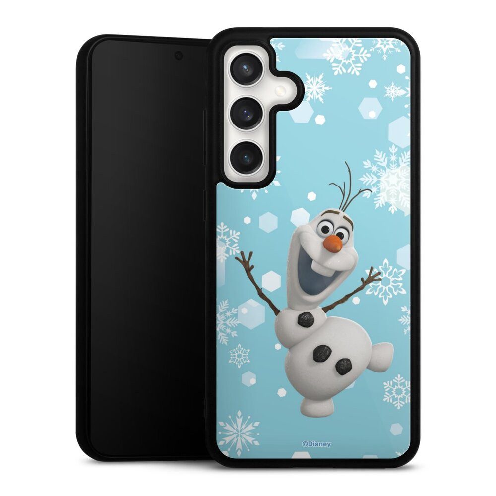 DeinDesign Handyhülle Frozen Olaf Disney Offizielles Lizenzprodukt Frozen Olaf, Samsung Galaxy S24 FE 5G Gallery Case Glas Hülle