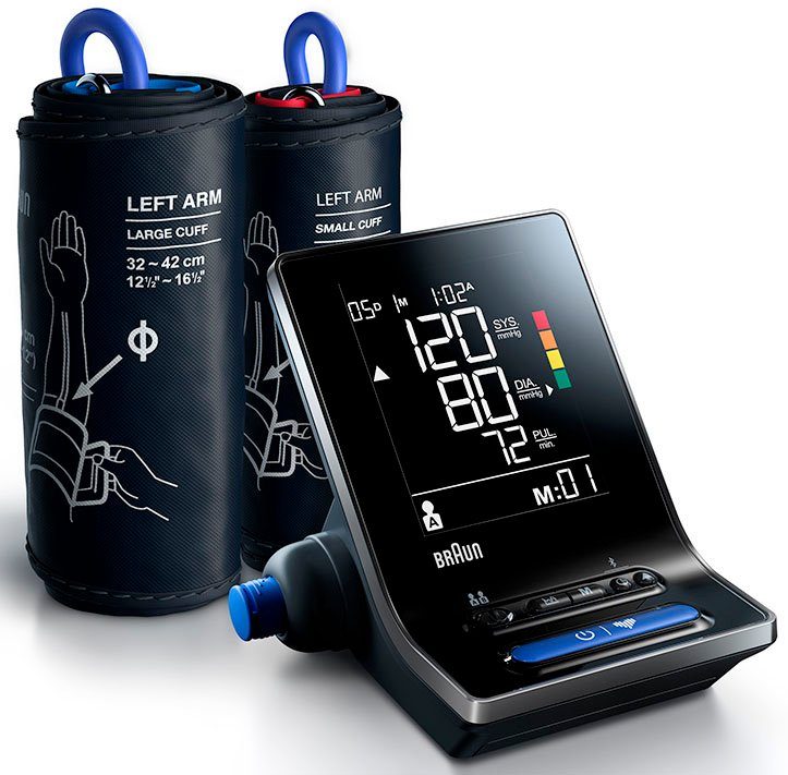 Braun Oberarm-Blutdruckmessgerät ExactFit™ 5 Connect BUA6350, mit 2  Manschettengrößen (22-42cm) online kaufen | OTTO