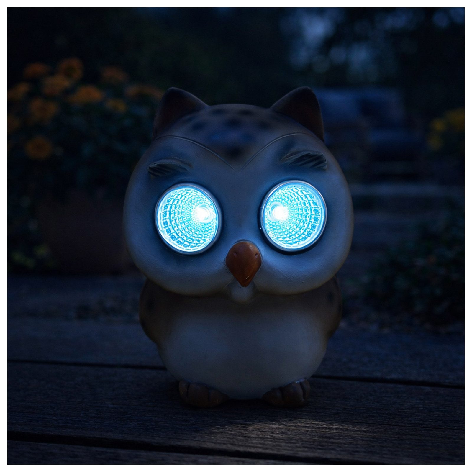 HTI-Living LED Solarleuchte Solardekoleuchte Eule, LED, Tageslichtweiß