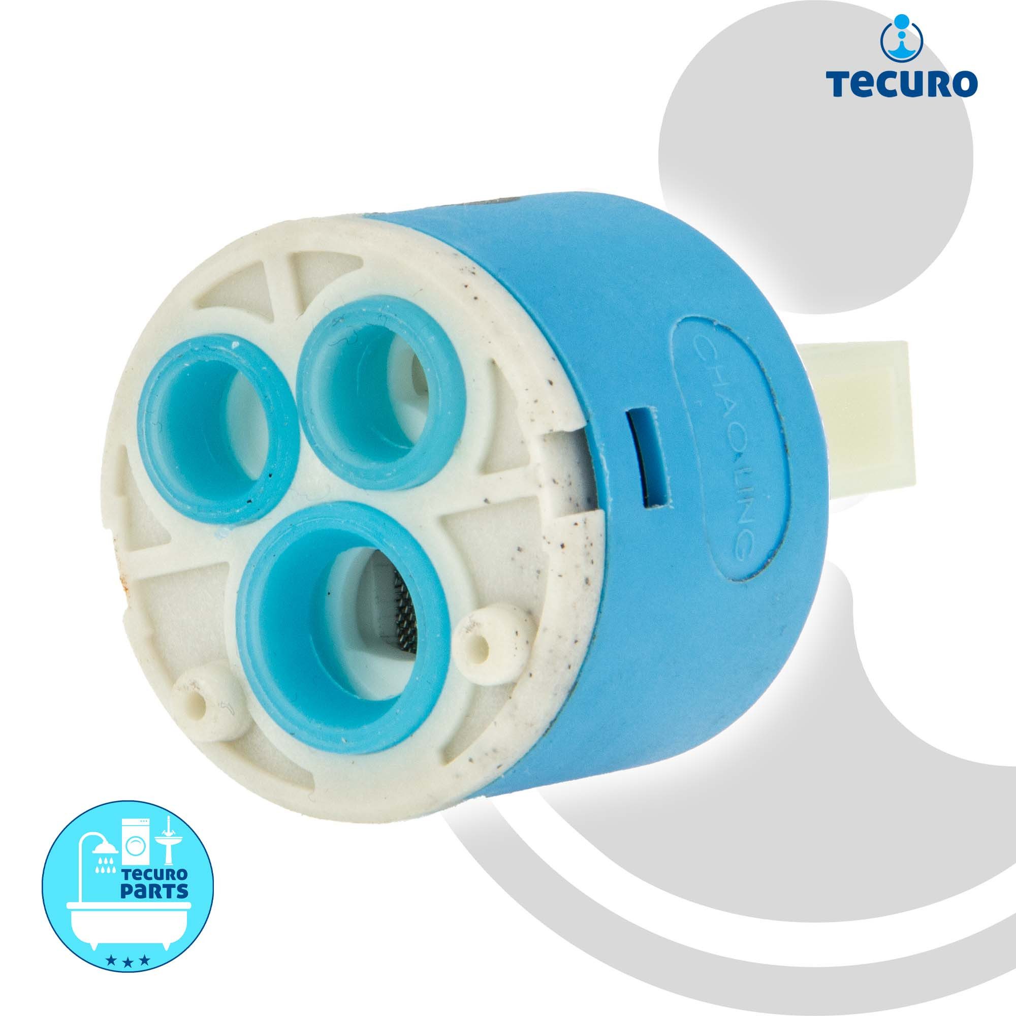 tecuro Badarmatur Kartusche Ø 40 mm Steuereinheit für Einhebel-Armaturen Bad/Küche