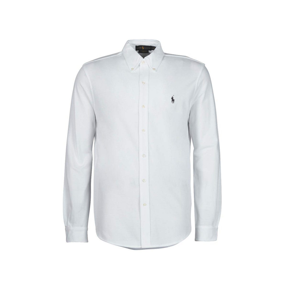 Ralph Lauren Langarmshirt weiß regular fit (1-tlg)