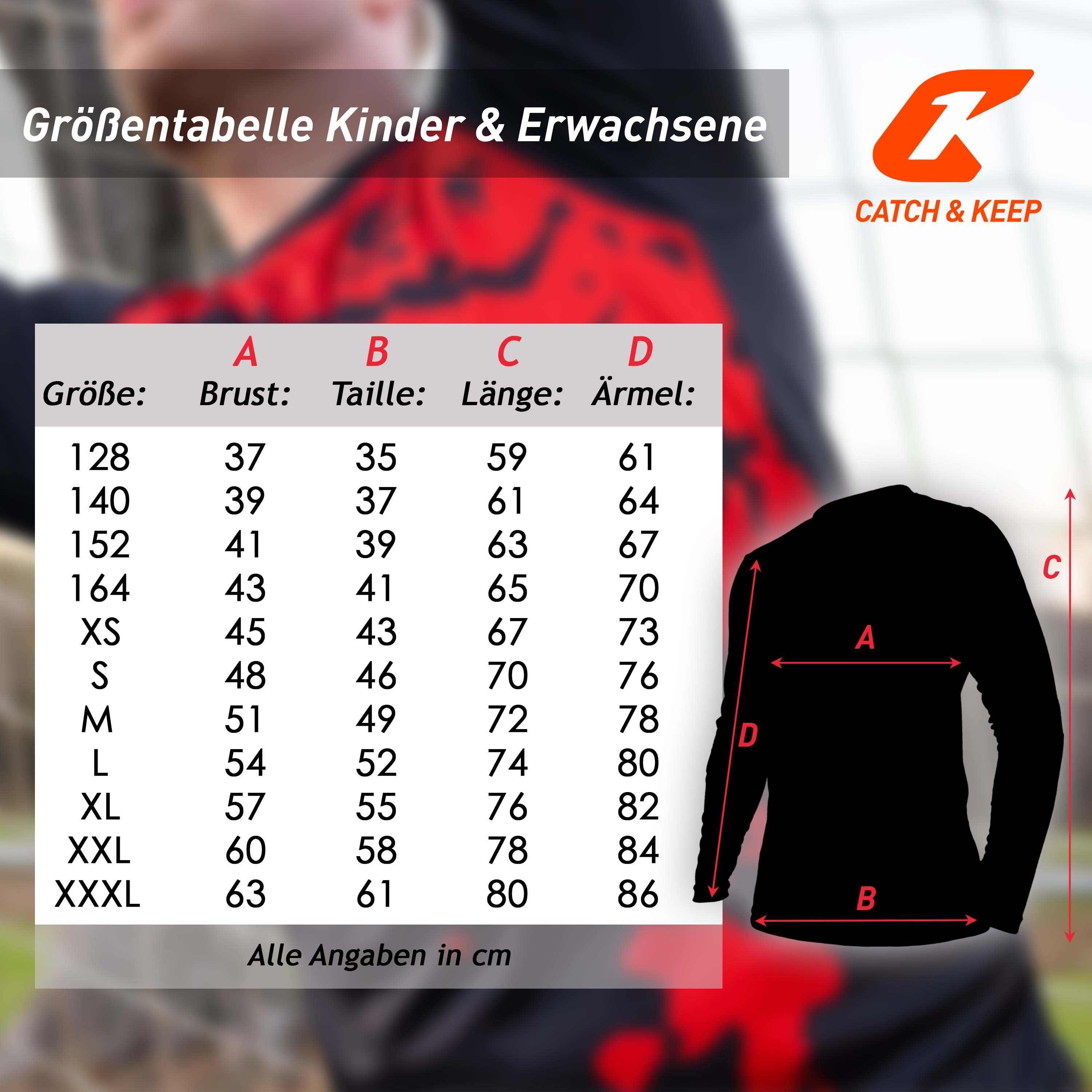Catch & Keep Torwarttrikot Torwarttrikot Protection langarm (1-tlg)