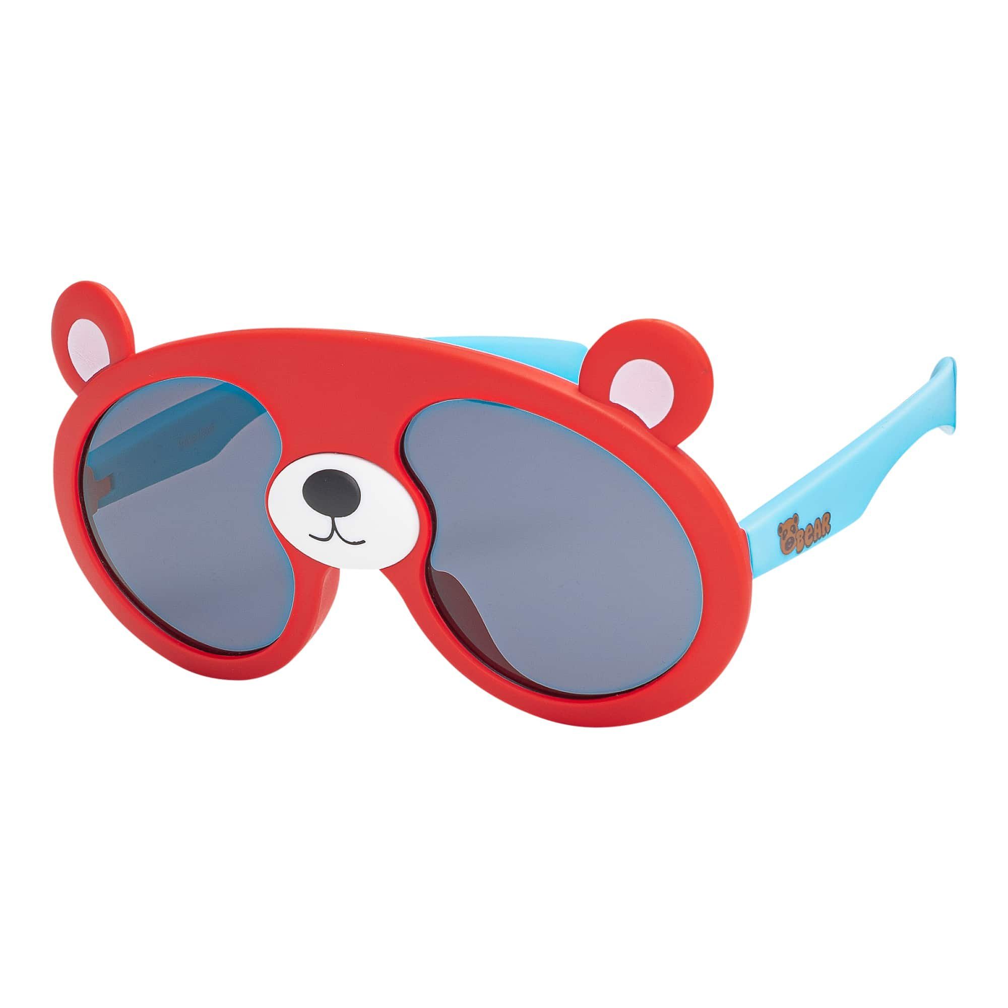 BEZLIT Eyewear Linsen Sonnenbrille Mädchen (1-St) Kinder Jungen polarisierten Designer Sonnenbrille mit Rot-Blau