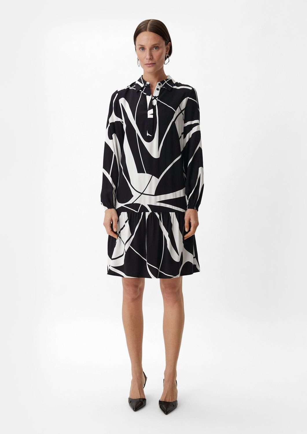Minikleid Kleid mit Volants