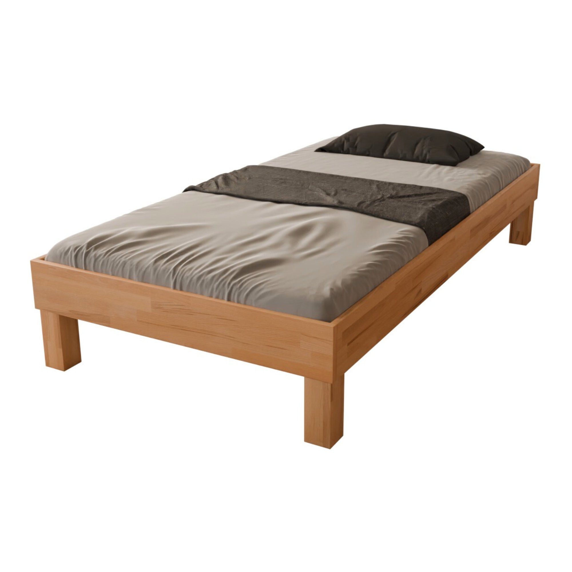 MeinMassivholz Futonbett PALMA Kernbuche (In verschiedenen günstig online kaufen
