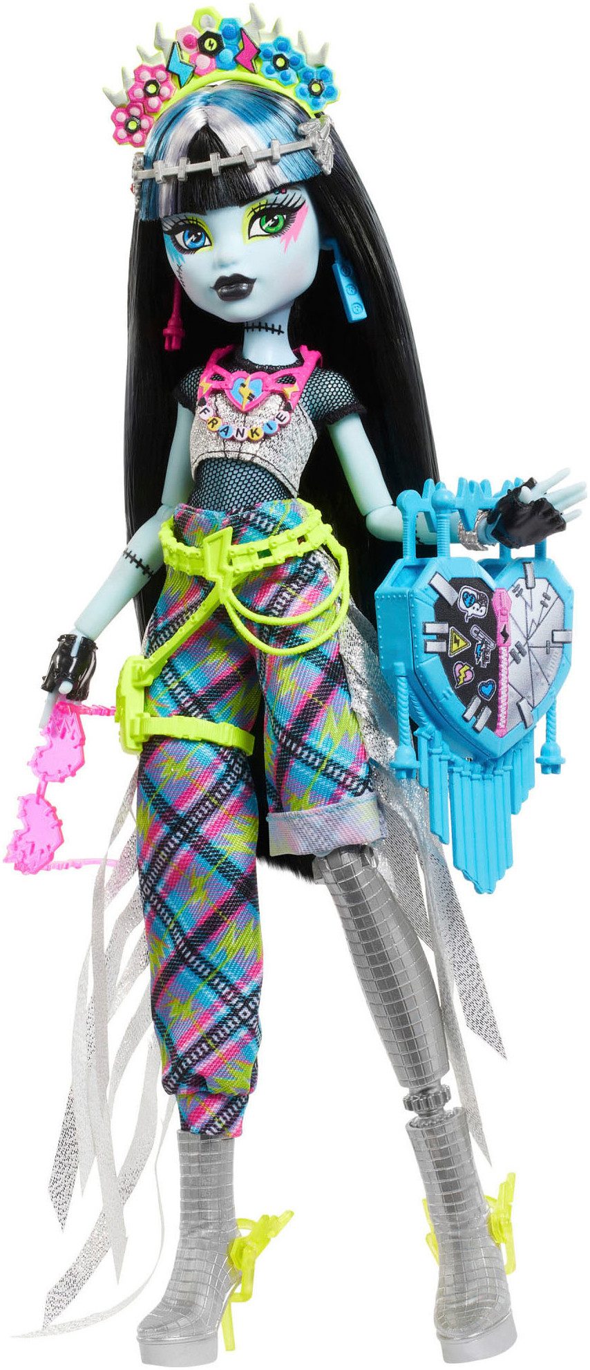 MonsterHigh™ Anziehpuppe Monsterfest Frankie Stein mit Festival-Outfit günstig online kaufen