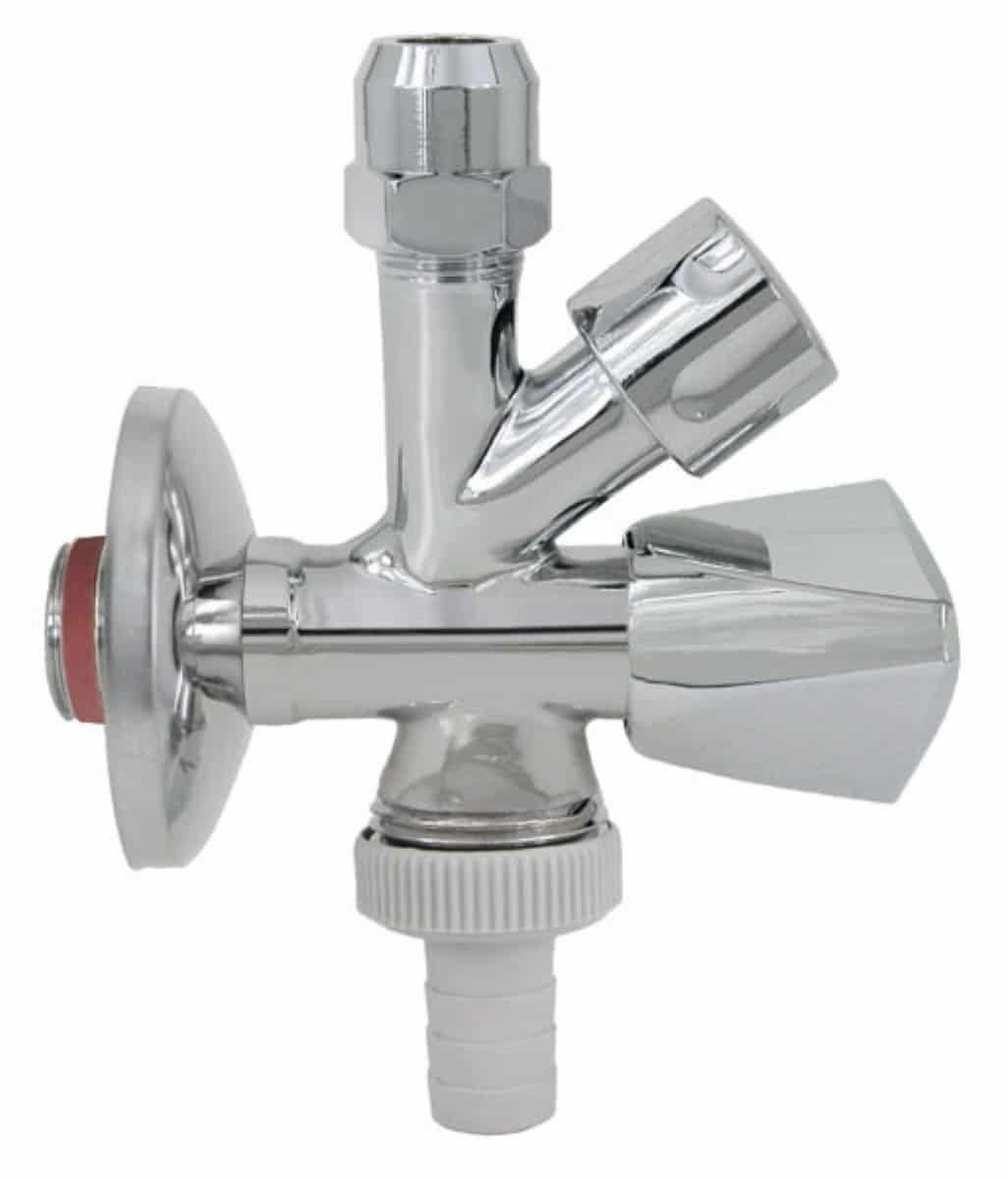 Schell Eckventl Comfort, Eckventl Mt Zwe Abgängen Chrom, Eckventl