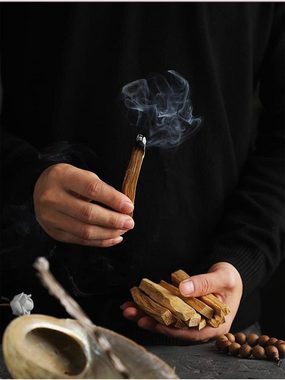 SHUAIVIBES Räuchermännchen Räucherwerk Palo Santo Heiliges Holz Holzstäbe Rituale 30-100Gramm, (3 St), Peruanische Rituale zur Reinigung und Schutz