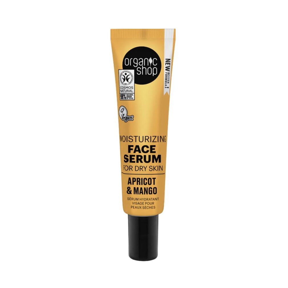 Organic Shop Tagescreme Apricot Moisturizing Serum Facial Piel Seca 30ml