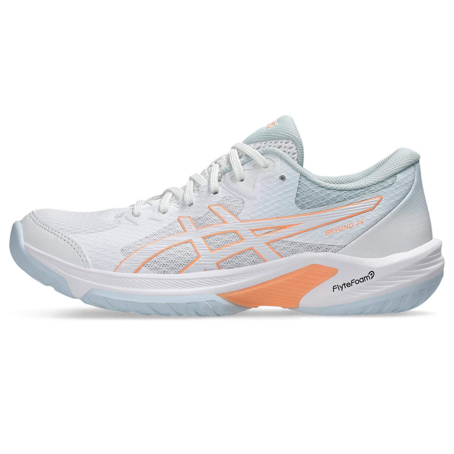 Asics BEYOND FF WHITE/LASER PINK Handballschuh