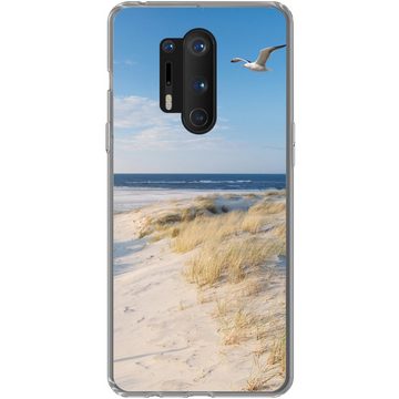 MuchoWow Handyhülle Düne - Möwe - Strand - Meer - Sonne, Phone Case, Handyhülle OnePlus 8 Pro, Silikon, Schutzhülle
