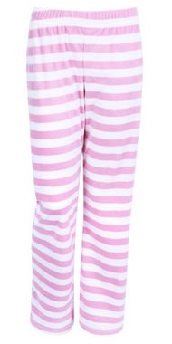 Sarcia.eu Pyjama Weiß-pinker gestreifter Schlafanzug Love S