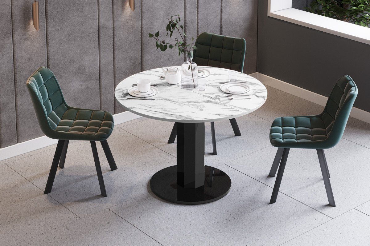 designimpex Esstisch Design HES-111 Tisch rund günstig online kaufen