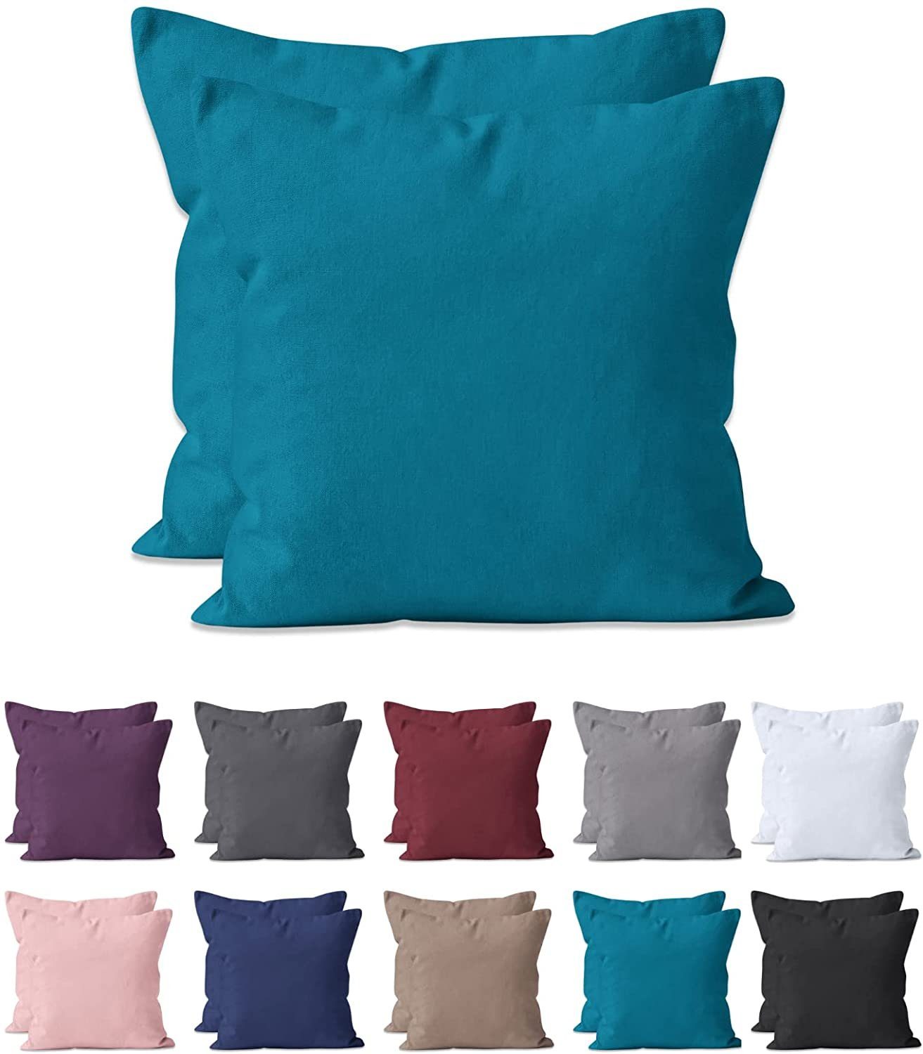 Hometex Premium Textiles Kissenbezug 2-er Set günstig online kaufen