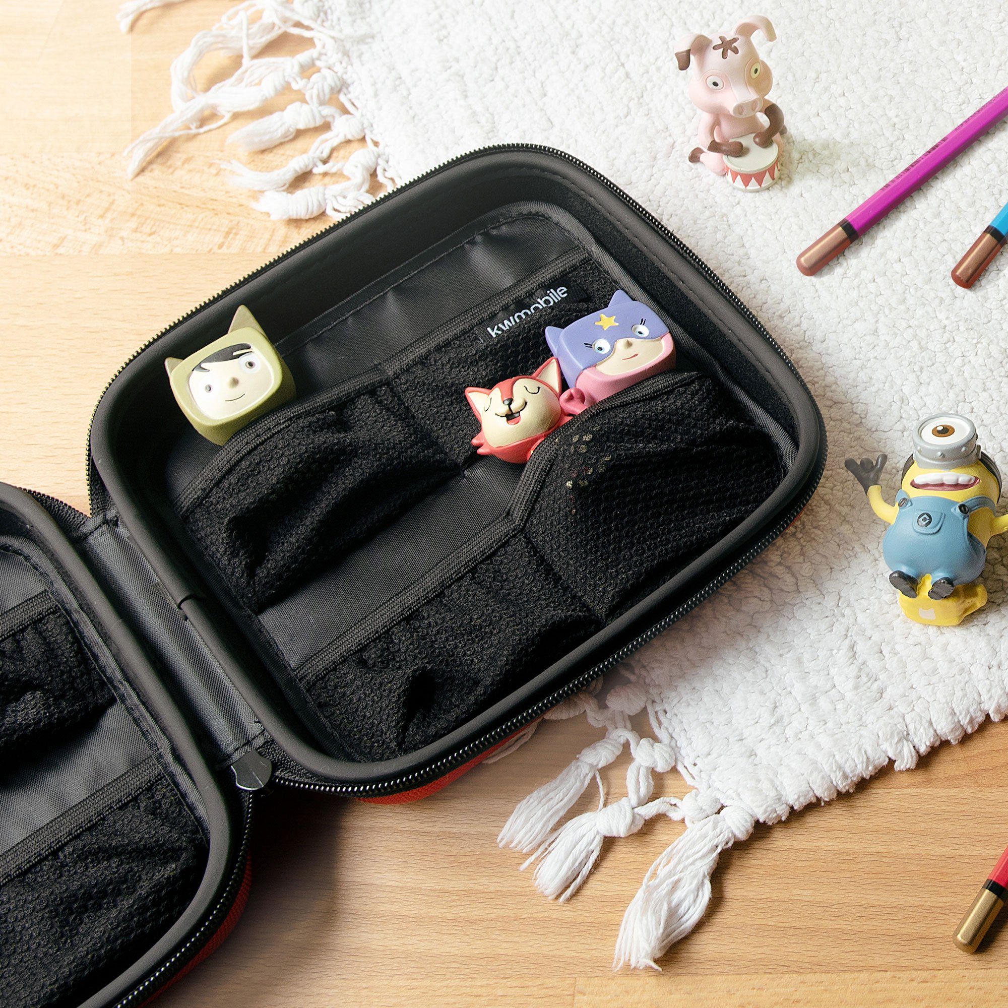 Thumbnail - kwmobile Aufbewahrungsbox Tasche für Tonies (1 St), aus Nylon - Transportbox für bis zu 20 Tonie Figuren - Hartschale Bo...
