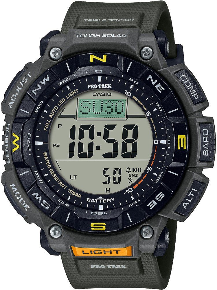 CASIO Quarzuhr PRG-340-3ER Solar 10ATM Casio 53mm Pro Trek Radio