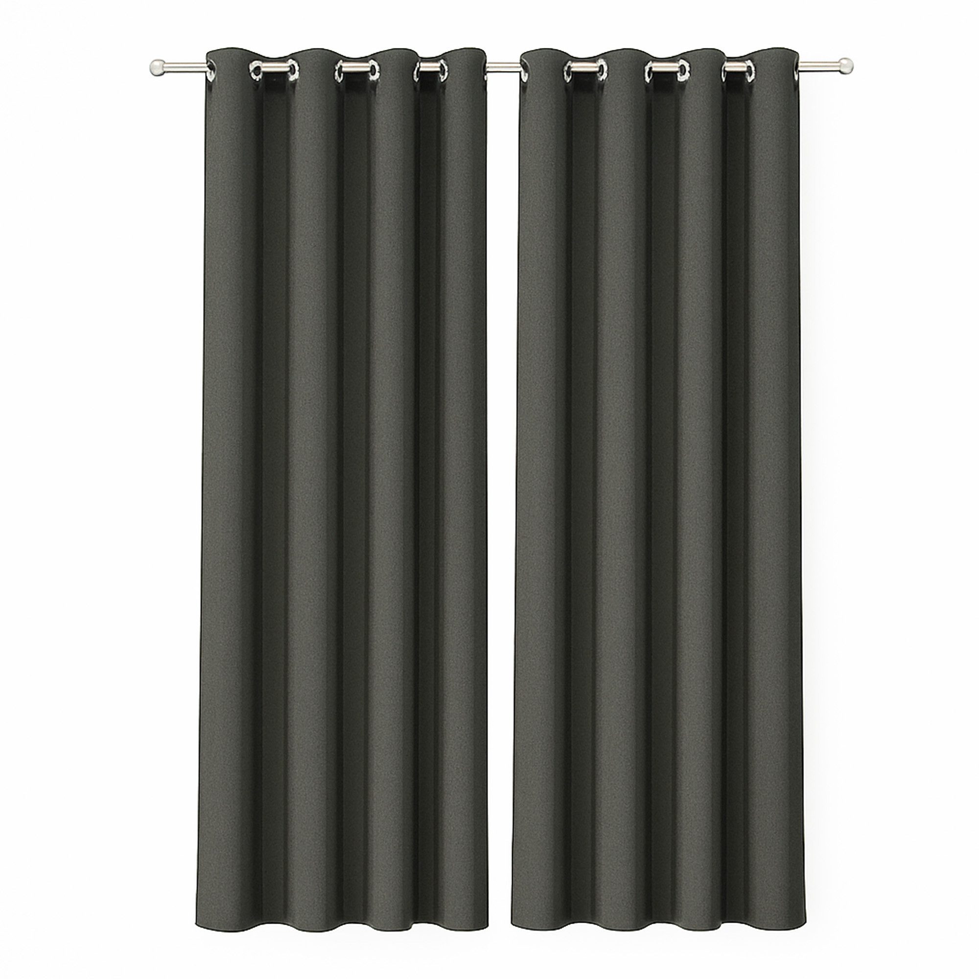 Bestlivings Gardine "Ellen" mit Ösen (2 St), Ösen, blickdicht, Polyester, matter Stoff, einfarbig, waschbar bei 30°C, bügelleicht, formstabil