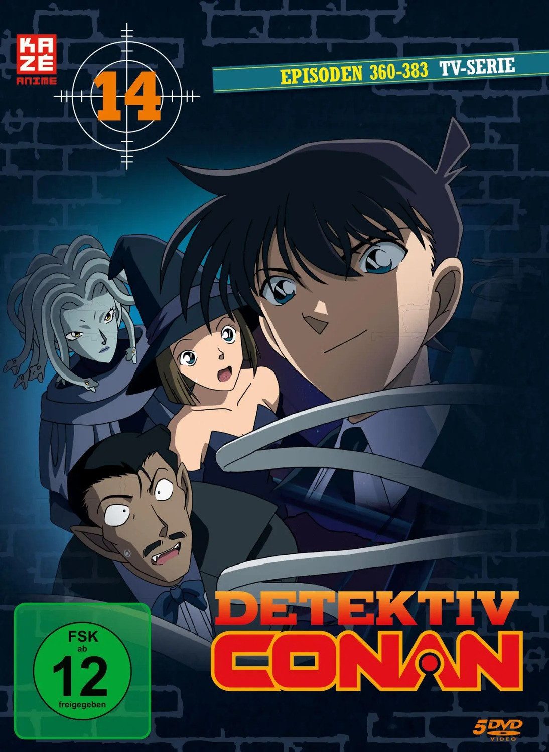 Crunchyroll DVD Detektiv Conan - TV-Serie - DVD Box 14 (Episoden 360-383) (5 DVD's)