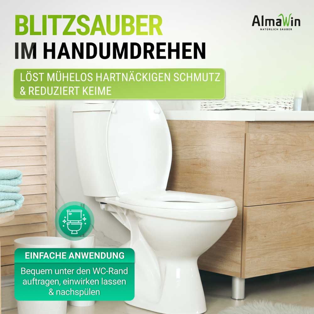 AlmaWin WC-Reiniger "zitronig frisch" Flasche, 0,75 l – Bild 4 von 5