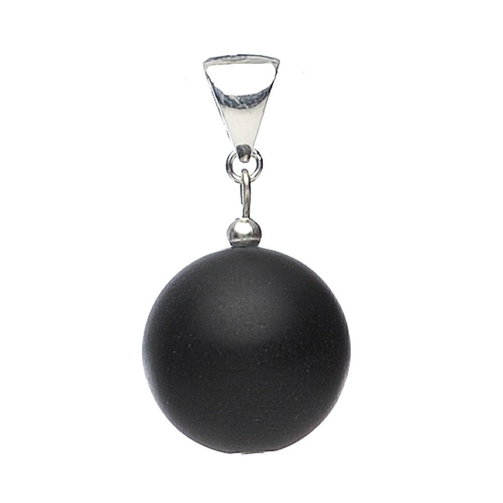 Kettenanhänger Anhänger aus mattem Onyx & 925 Silber