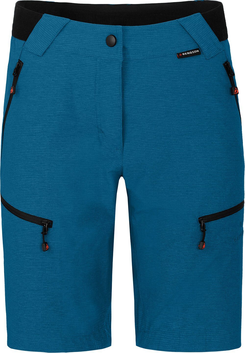 elastisch, Saphir Outdoorhose robust, Bermuda blau Normalgrößen, Bergson PORI Wandershorts, Damen