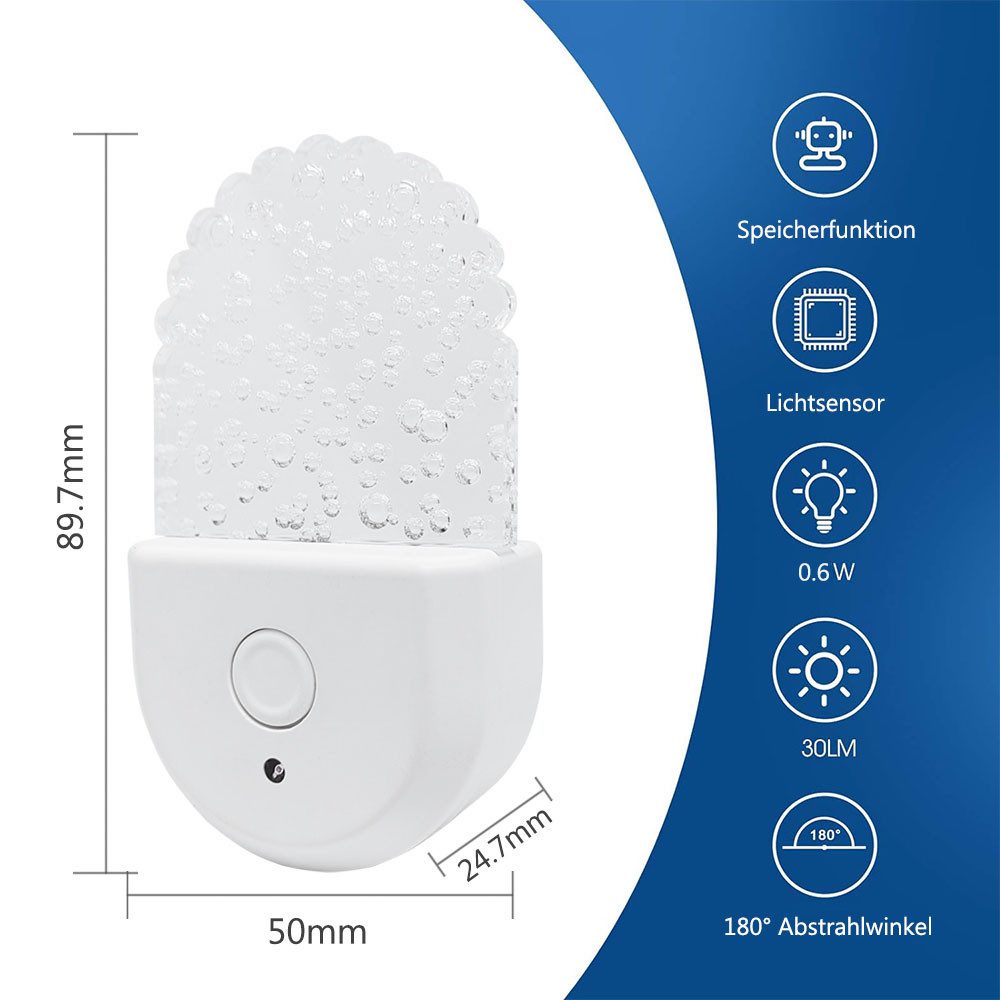 MUPOO LED Steckdosenleuchte RGB Plug in günstig online kaufen