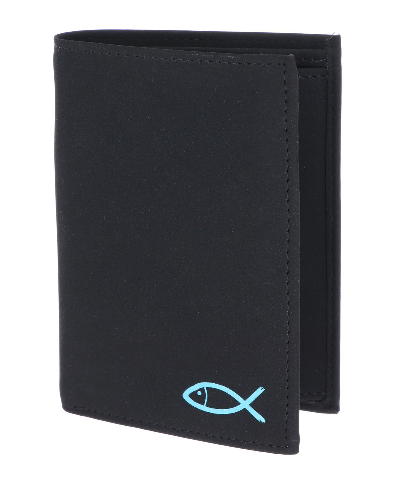 Freedom Fish Print Cyan Black