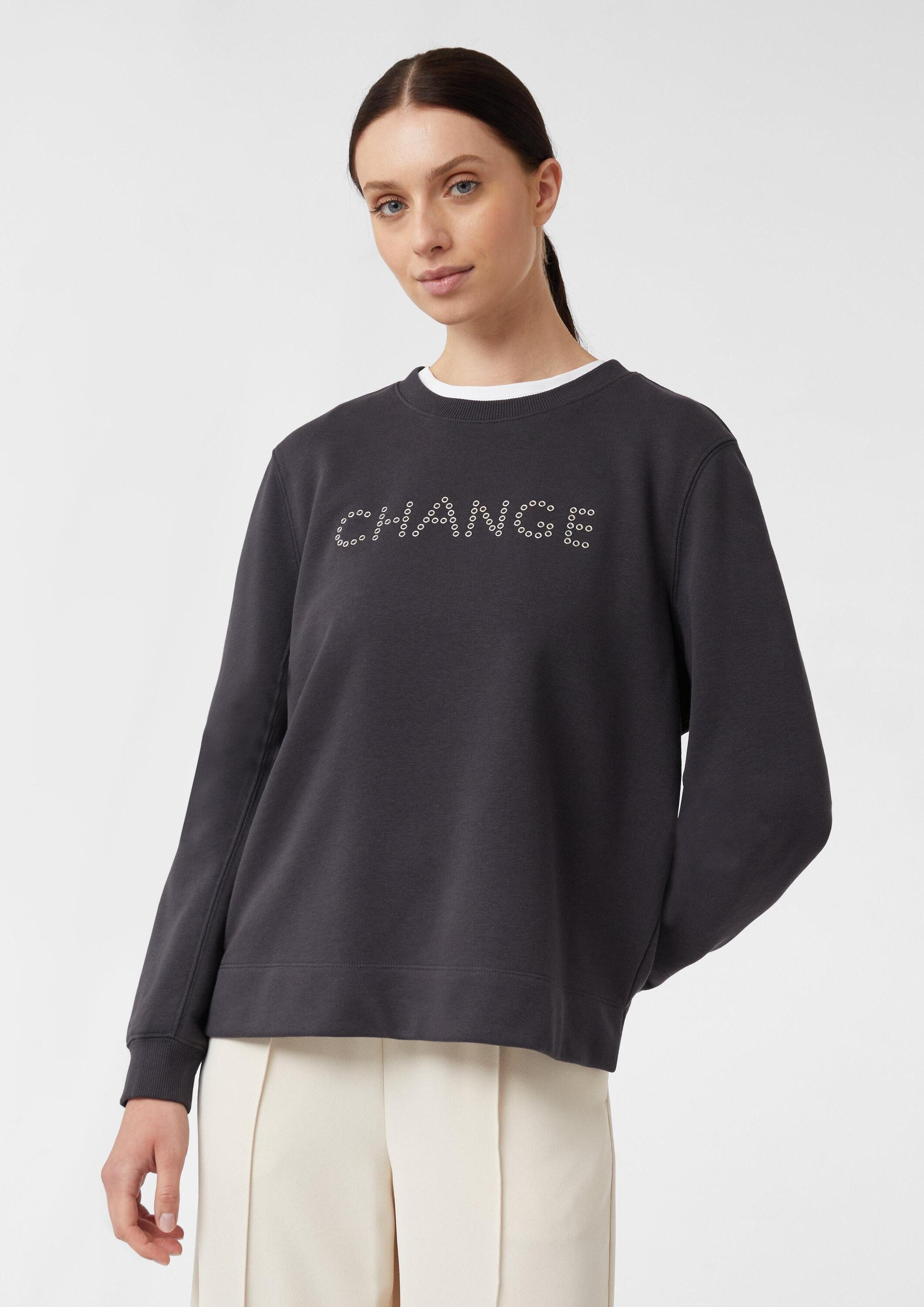 comma Sweatshirt Sweatshirt Sweatshirt mit Nieten-Artwork günstig online kaufen